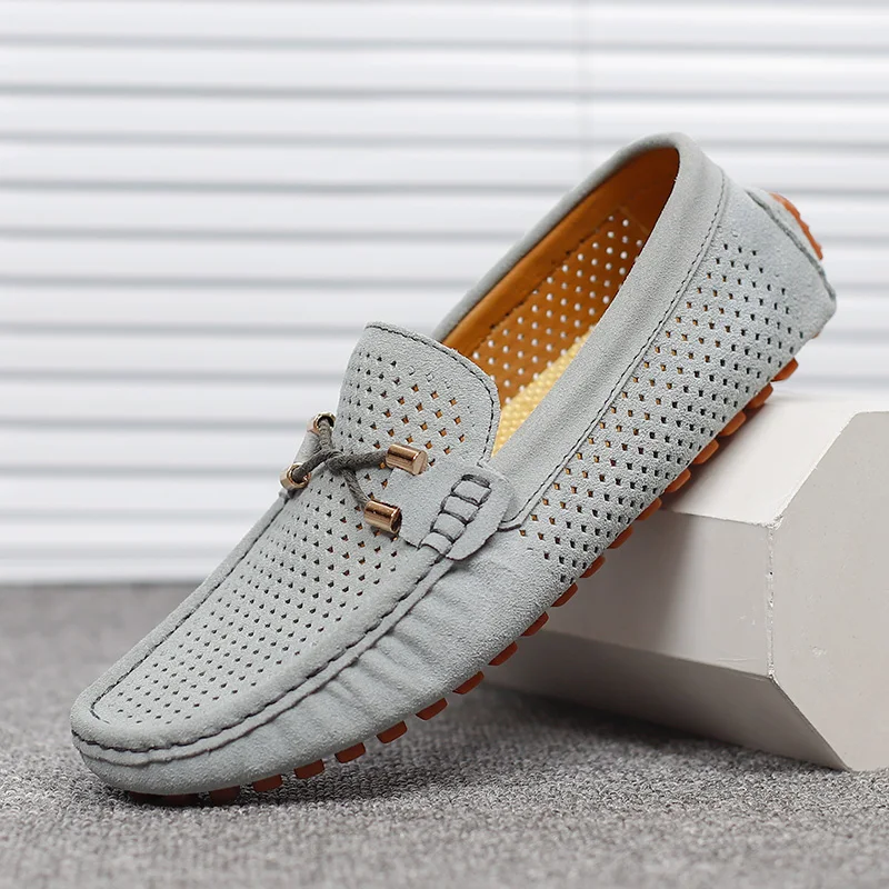 Alessio Perforated Leather Loafers - Image 10