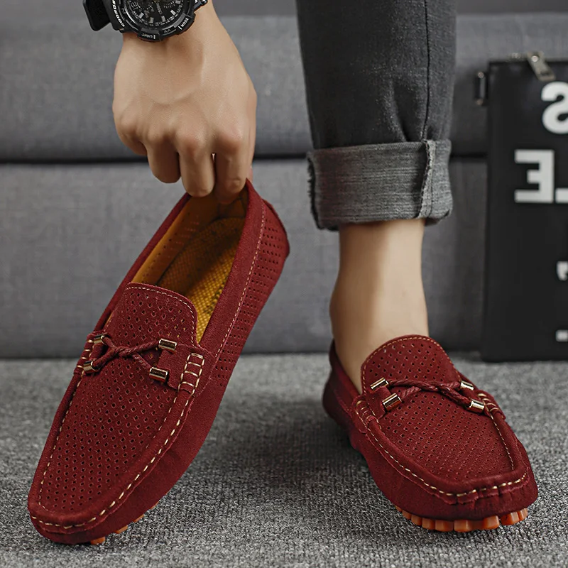 Alessio Perforated Leather Loafers - Image 2