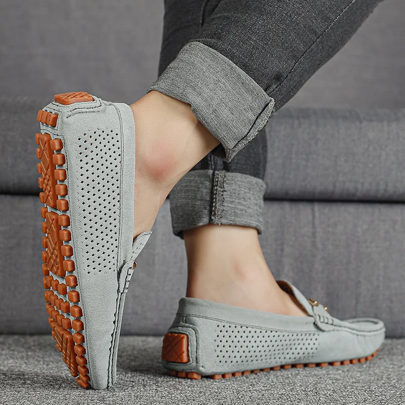 Alessio Perforated Leather Loafers - Image 4