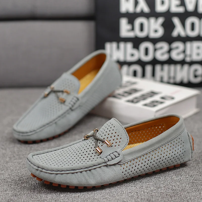Alessio Perforated Leather Loafers - Image 6