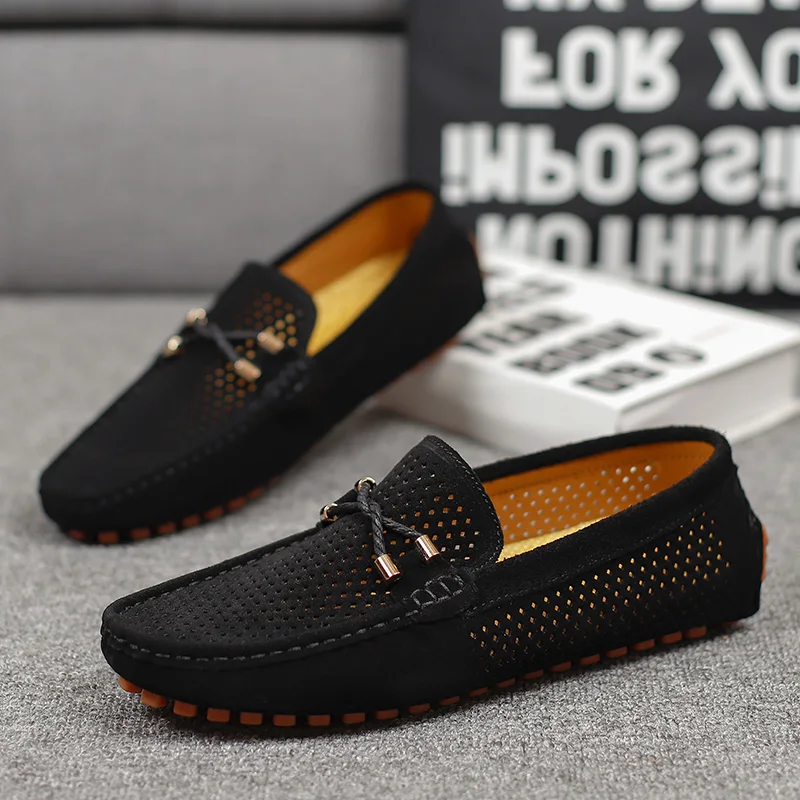 Alessio Perforated Leather Loafers - Image 7
