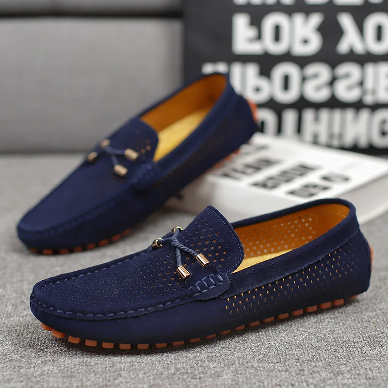 Alessio Perforated Leather Loafers - Image 8