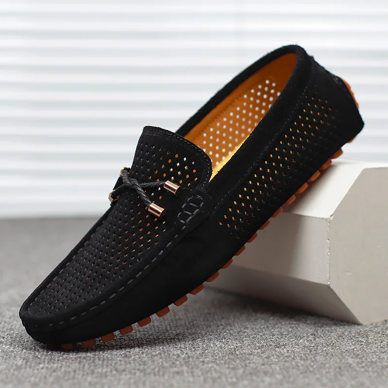 Alessio Perforated Leather Loafers - Image 9