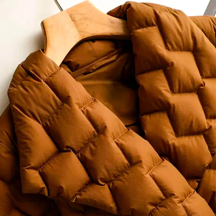 Amara Quilted Down Coat - Image 3