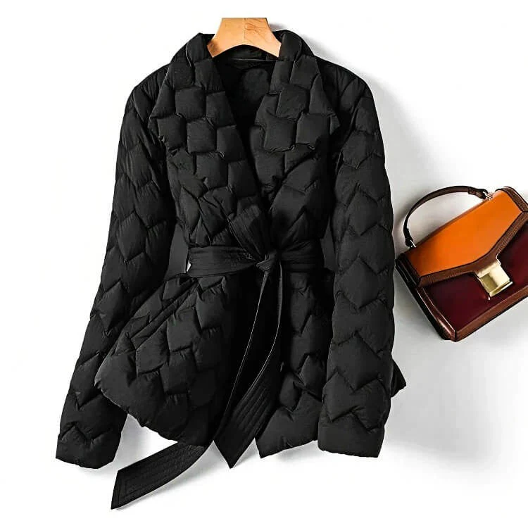 Amara Quilted Down Coat - Image 7