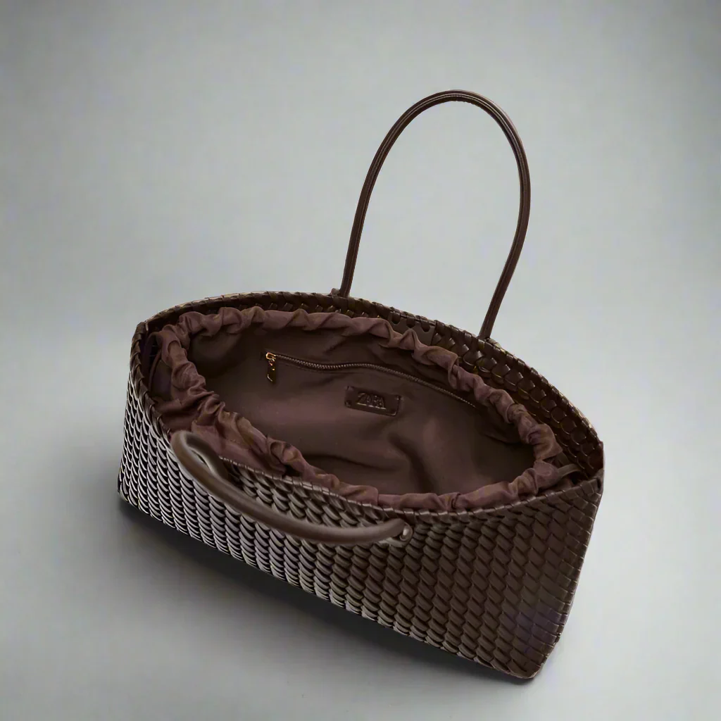 Arvella Woven Leather Handbag - Image 4