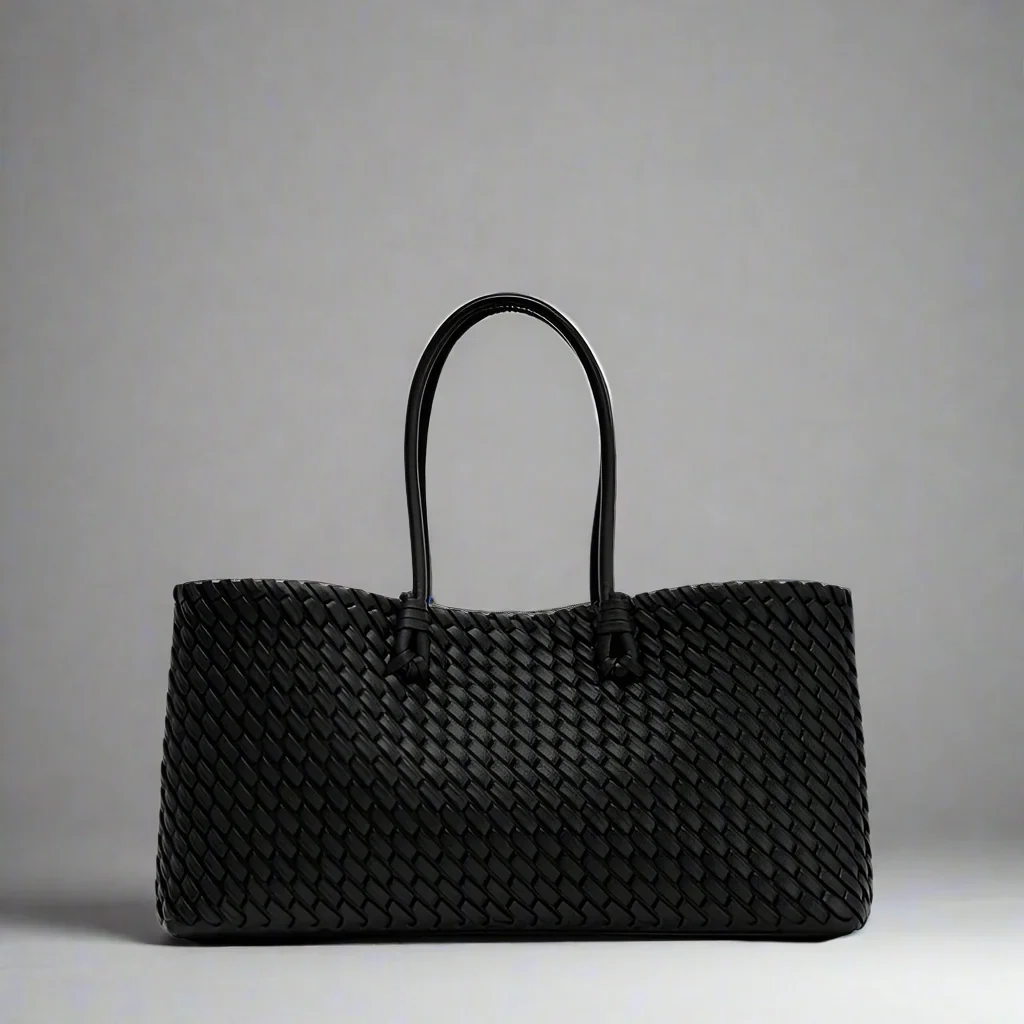Arvella Woven Leather Handbag - Image 7