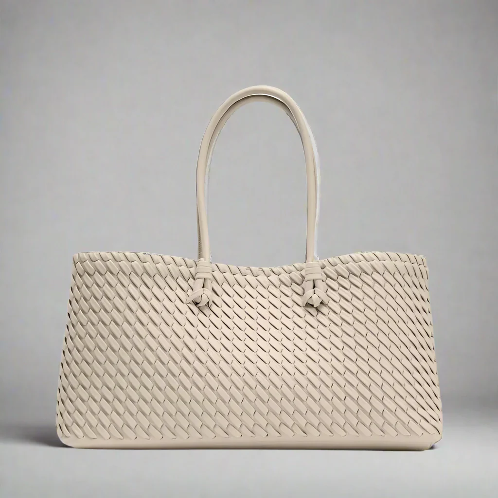 Arvella Woven Leather Handbag - Image 8