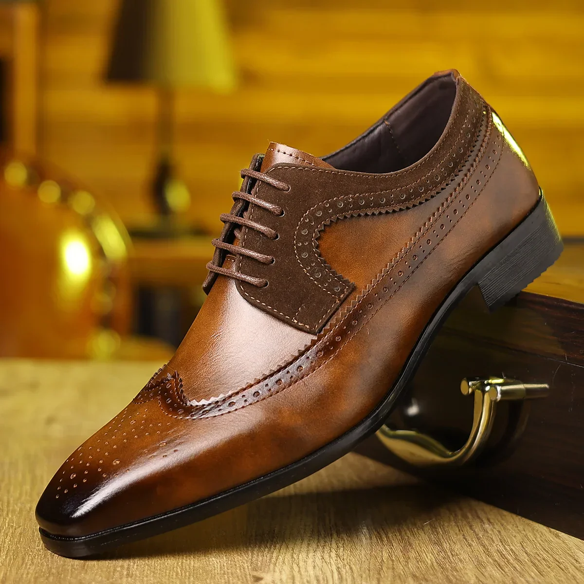 Belgrave Hand-Burnished Oxford Brogues - Image 6