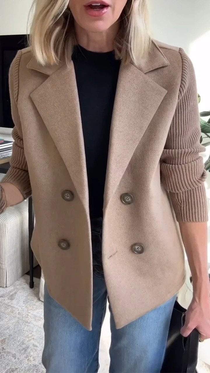Bellamy Cashmere-Knit Casual Blazer - Image 3