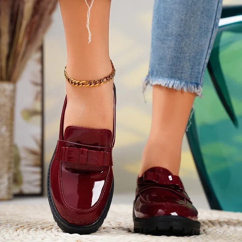 Brooklyn Leather Bow Loafer - Image 2
