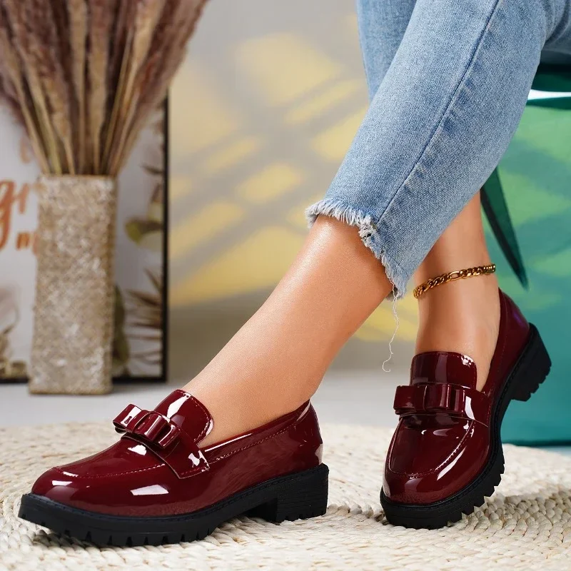Brooklyn Leather Bow Loafer - Image 3