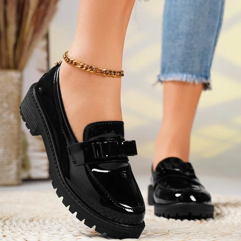 Brooklyn Leather Bow Loafer - Image 4