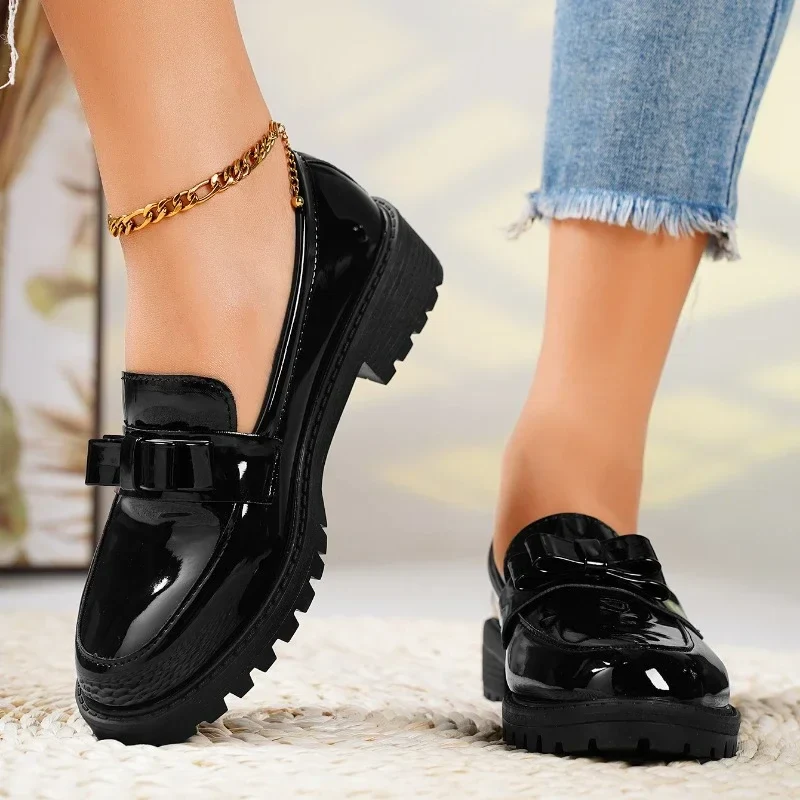 Brooklyn Leather Bow Loafer - Image 5