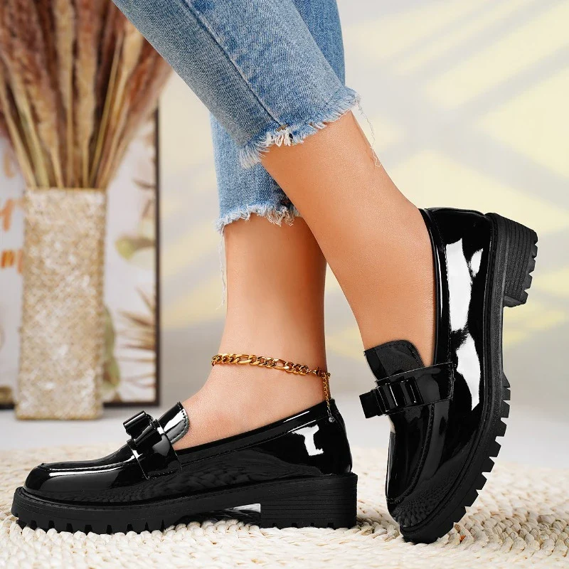 Brooklyn Leather Bow Loafer - Image 6