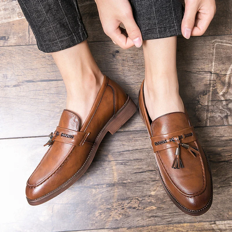 Windsor Leather Tassel Loafers - Image 11