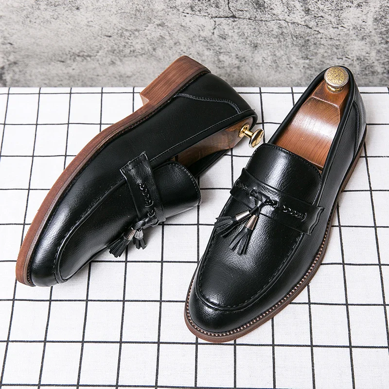 Windsor Leather Tassel Loafers - Image 13