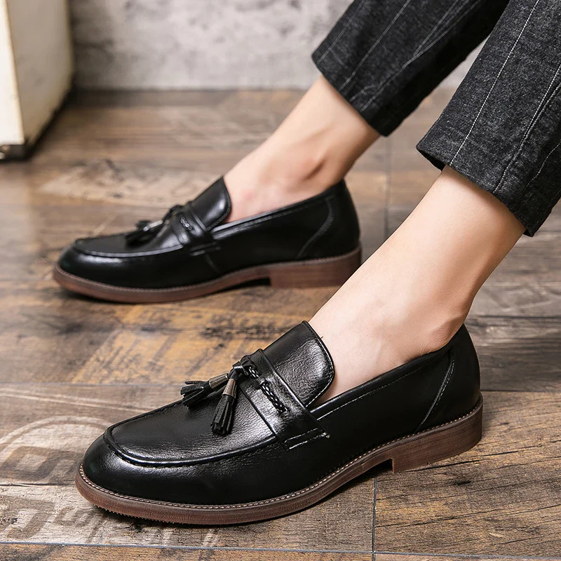 Windsor Leather Tassel Loafers - Image 14