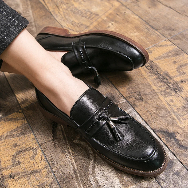 Windsor Leather Tassel Loafers - Image 15