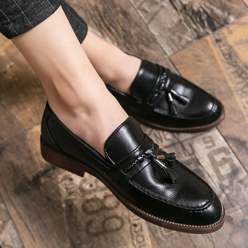 Windsor Leather Tassel Loafers - Image 16