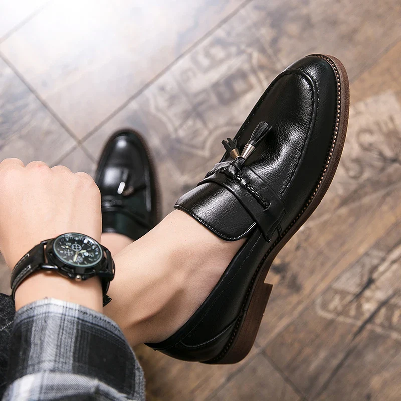 Windsor Leather Tassel Loafers - Image 17