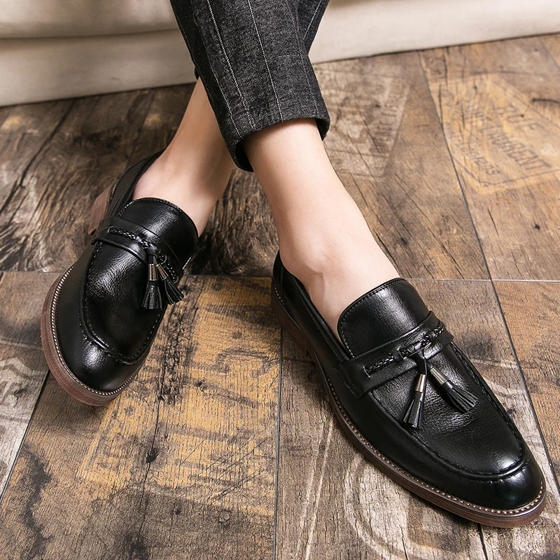 Windsor Leather Tassel Loafers - Image 19