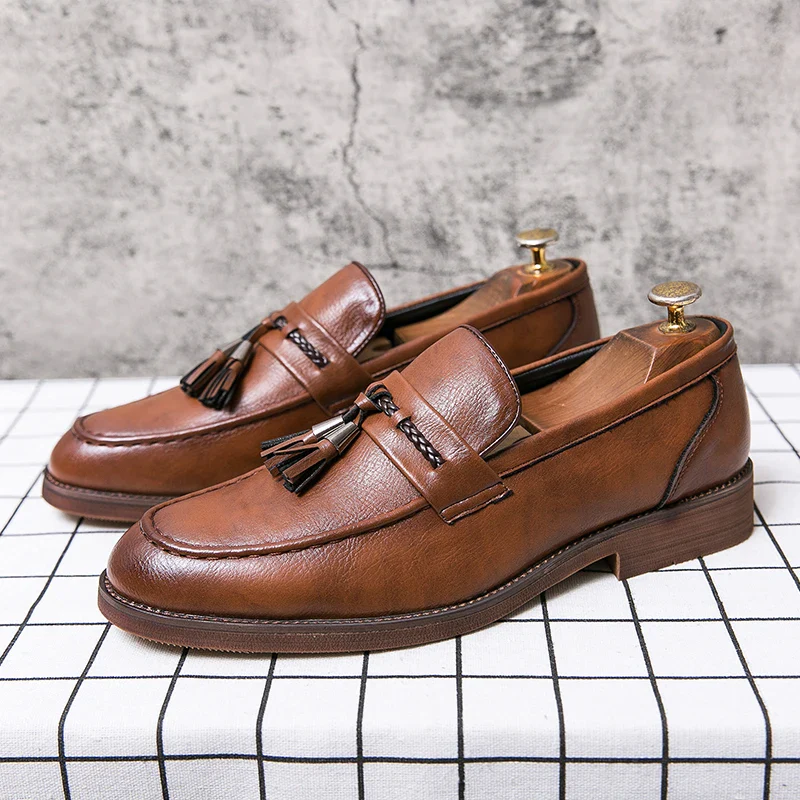 Windsor Leather Tassel Loafers - Image 2