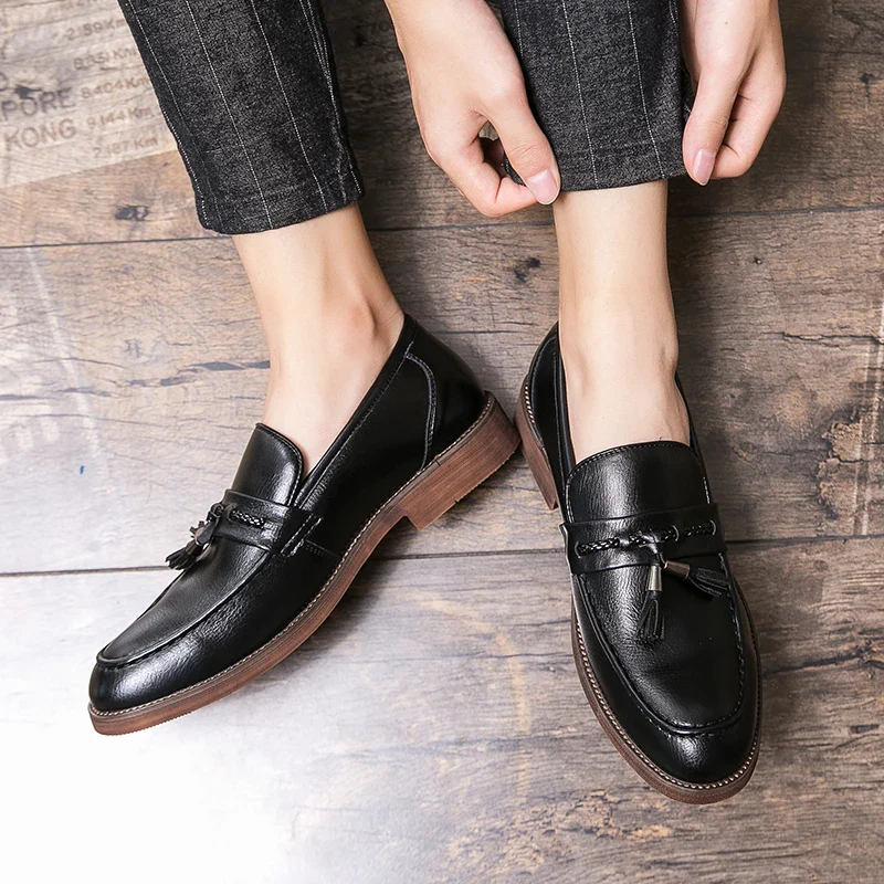Windsor Leather Tassel Loafers - Image 20