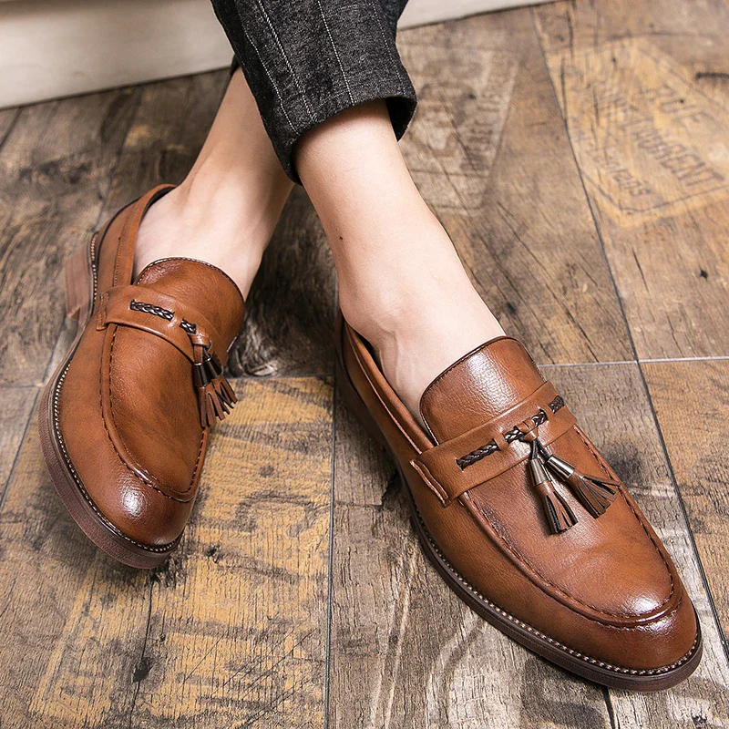 Windsor Leather Tassel Loafers - Image 5
