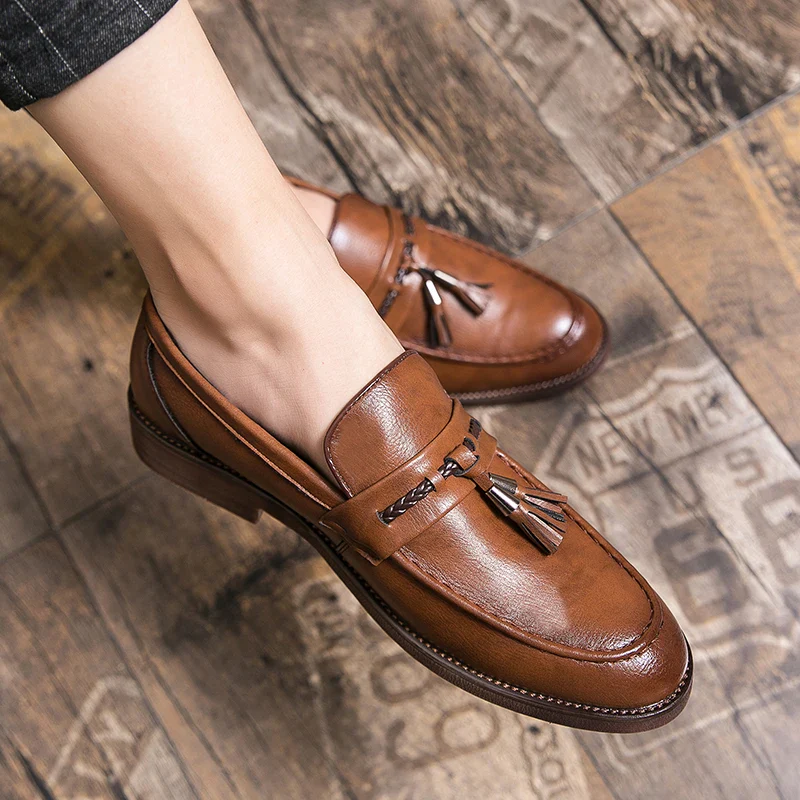 Windsor Leather Tassel Loafers - Image 7