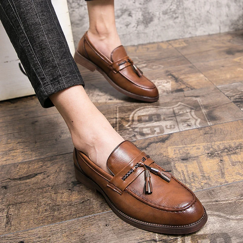 Windsor Leather Tassel Loafers - Image 8