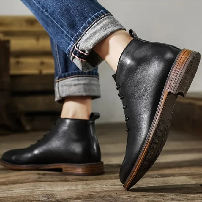 Camden Handcrafted Leather Ankle Boot - Image 11
