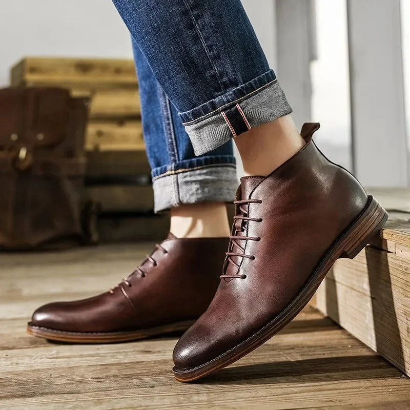 Camden Handcrafted Leather Ankle Boot - Image 3