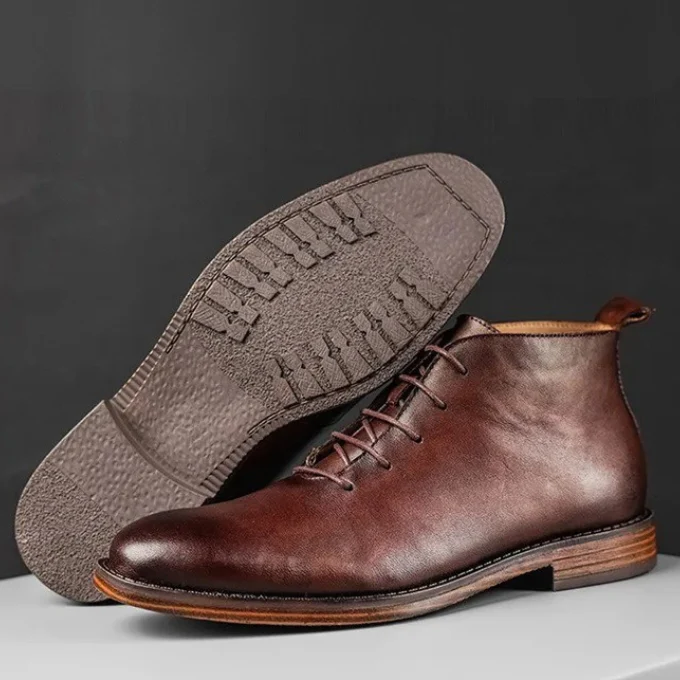 Camden Handcrafted Leather Ankle Boot - Image 4