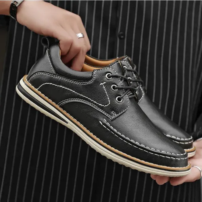 Camden Leather Moc Oxfords - Image 10