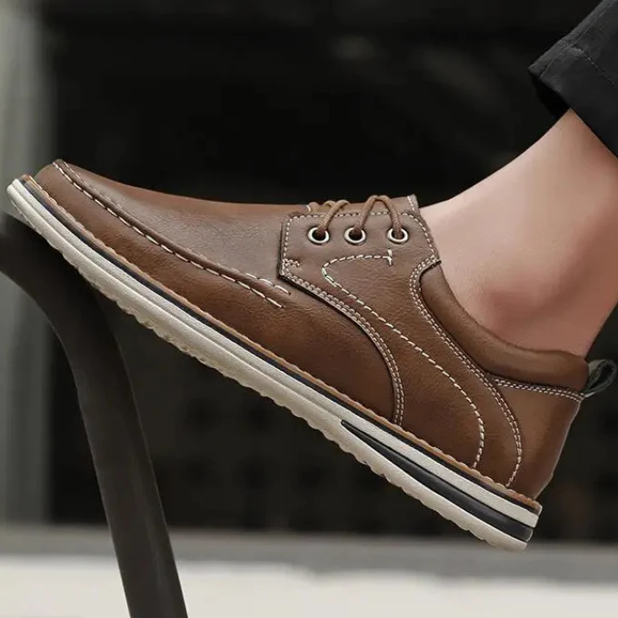 Camden Leather Moc Oxfords - Image 4