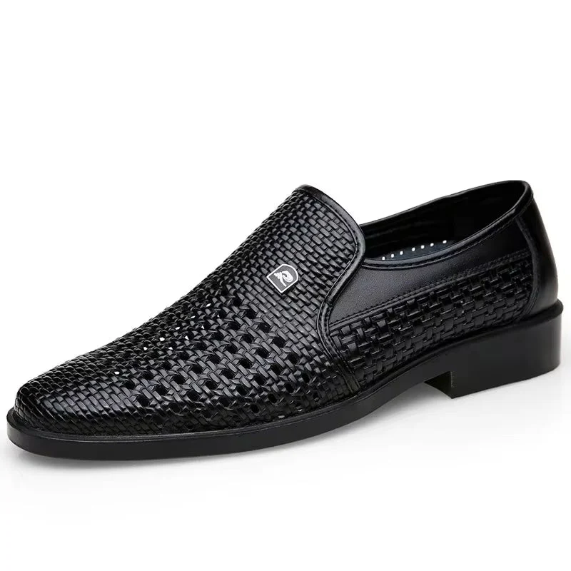 Carrington Perforated Leather Loafers - Image 13