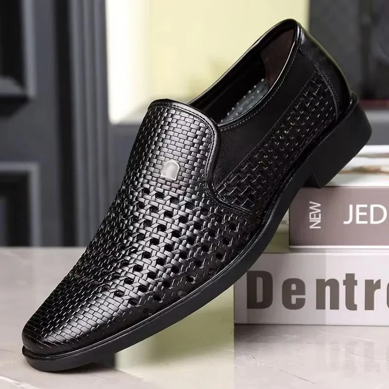 Carrington Perforated Leather Loafers - Image 14