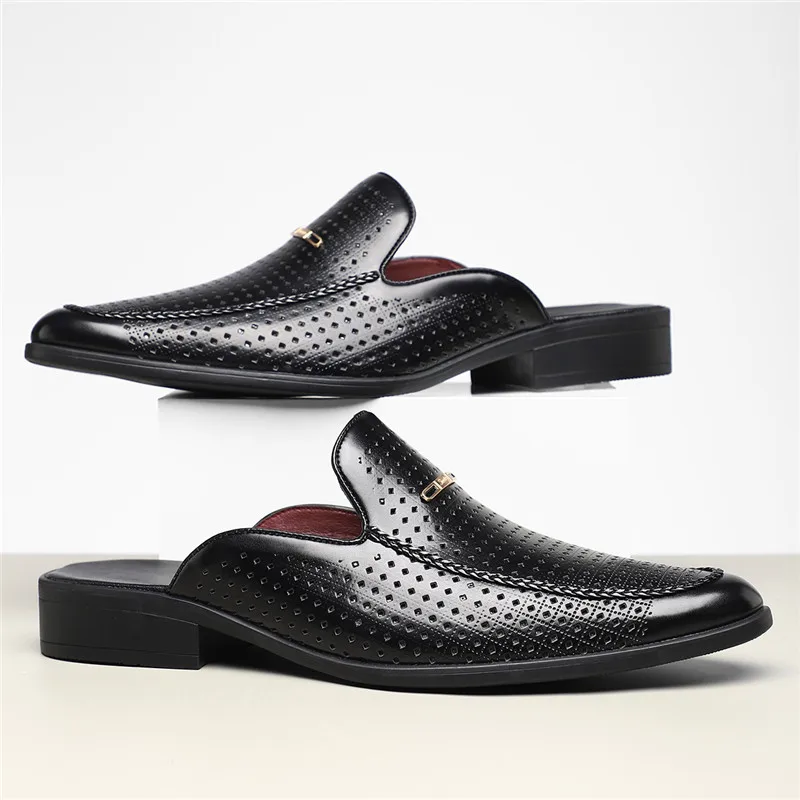 Carvelli Prestige Perforated Mules - Image 10
