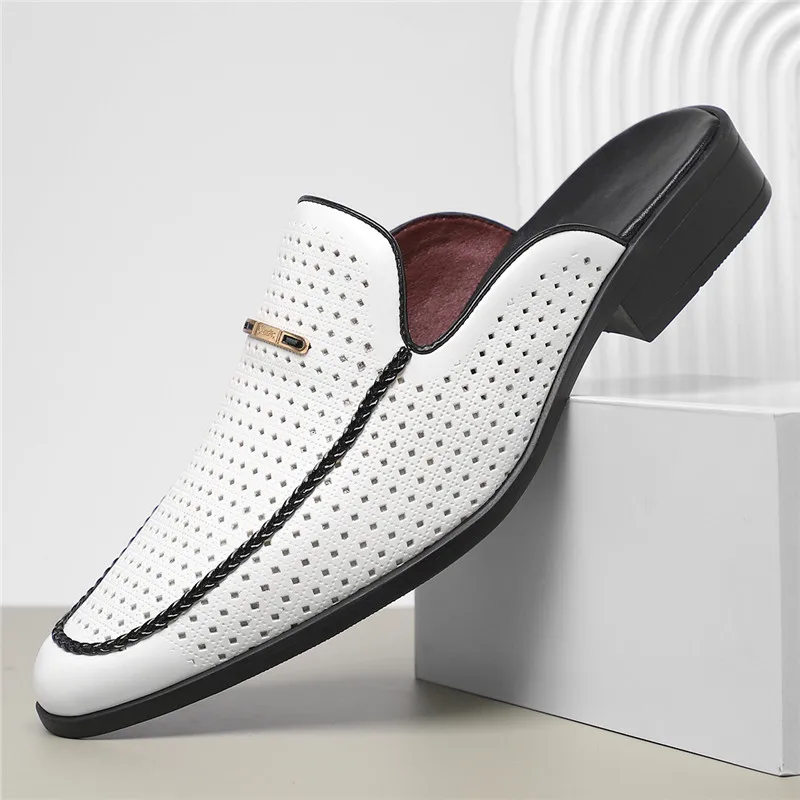 Carvelli Prestige Perforated Mules - Image 12