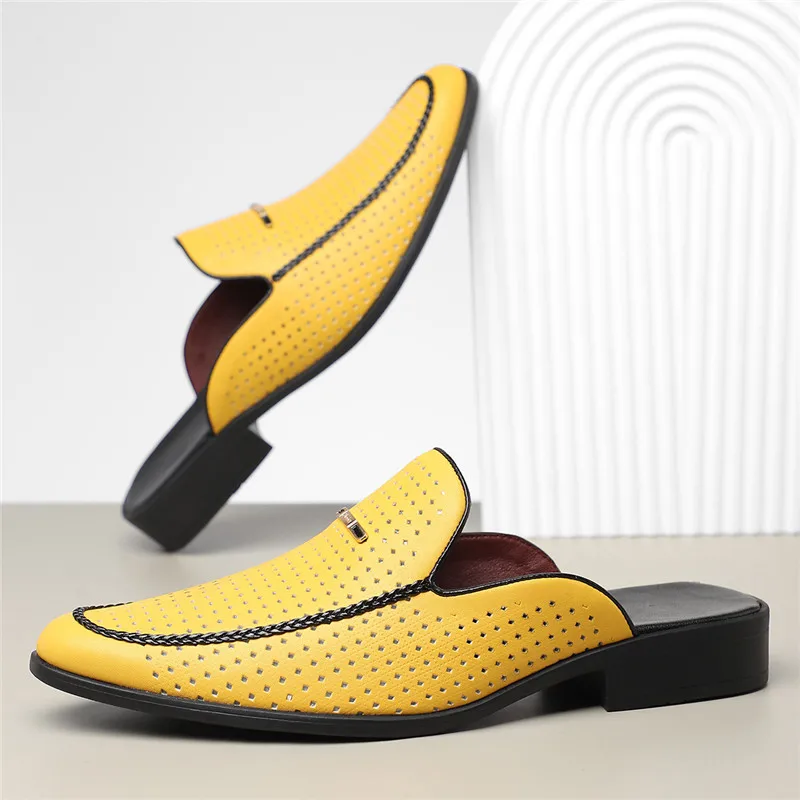 Carvelli Prestige Perforated Mules - Image 2