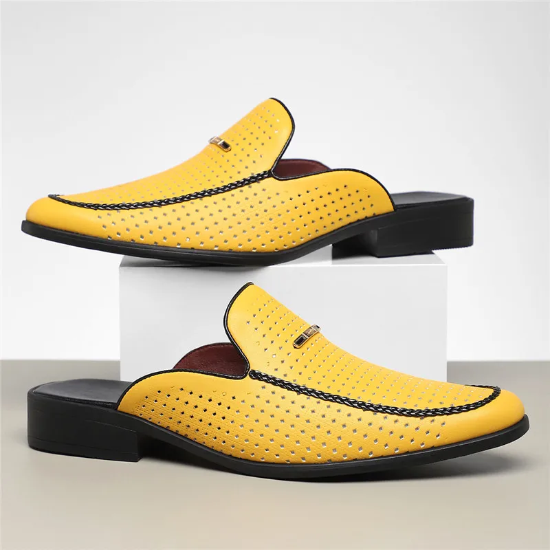 Carvelli Prestige Perforated Mules - Image 3