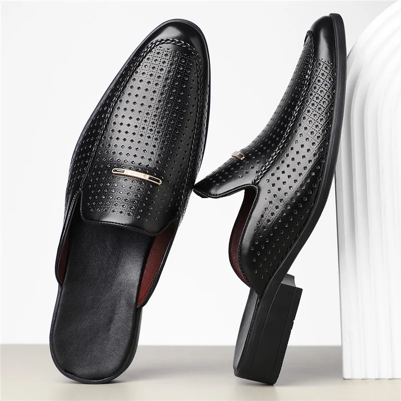 Carvelli Prestige Perforated Mules - Image 7