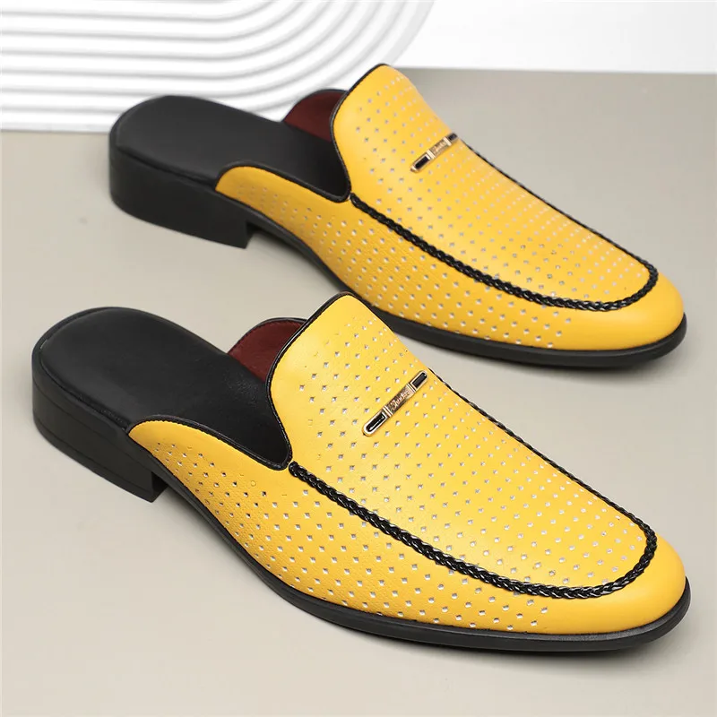 Carvelli Prestige Perforated Mules - Image 8