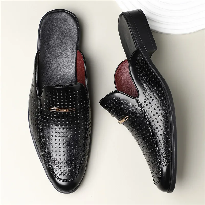 Carvelli Prestige Perforated Mules - Image 9