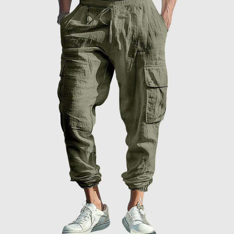 Castano Urban Linen Cargo Pants - Image 6