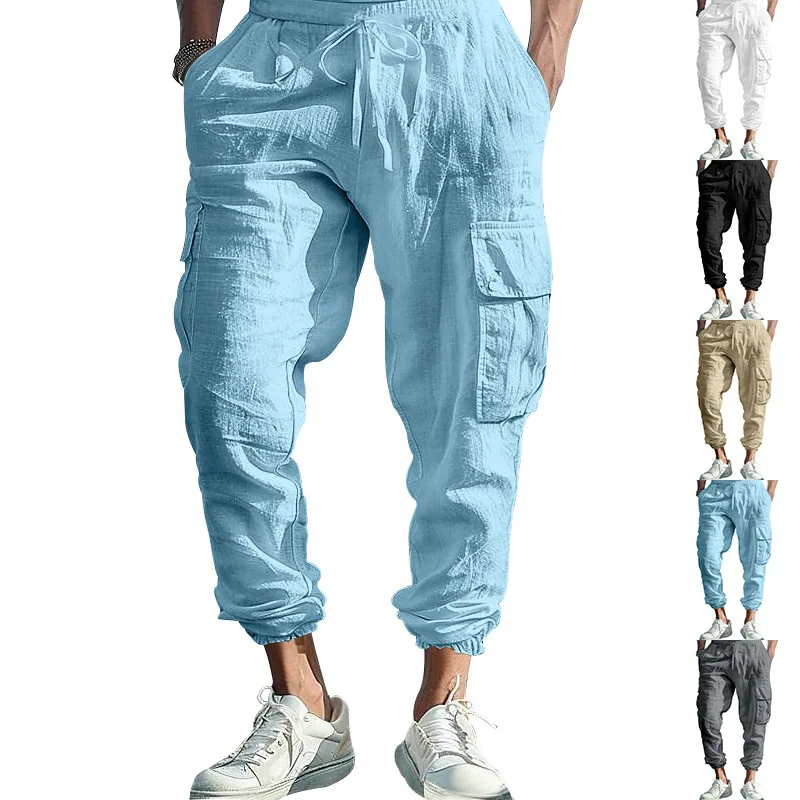 Castano Urban Linen Cargo Pants - Image 7