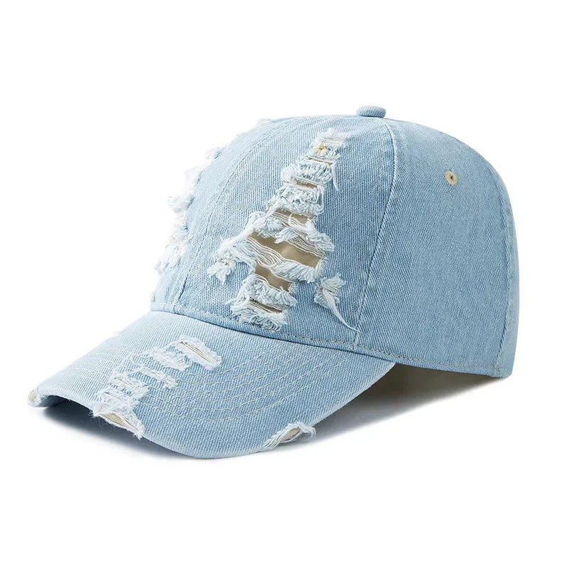 Cavani Distressed Denim Cap - Image 4