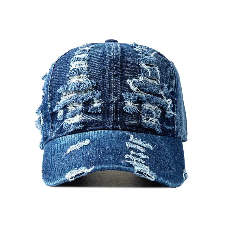 Cavani Distressed Denim Cap - Image 5