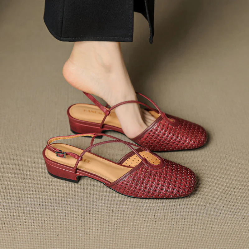 Cecilia Italian Leather Slingbacks - Image 2